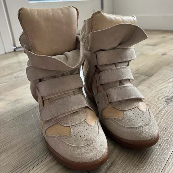 Authentic Isabel marant wedge sneakers in beige/cream color - Picture 6 of 6